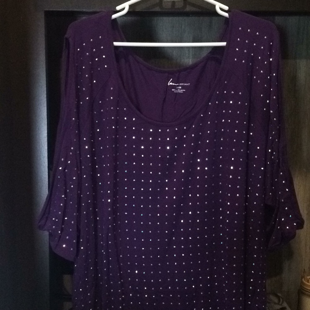 3/4 Sleeve Cold Shoulder Top